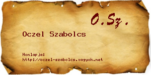 Oczel Szabolcs névjegykártya